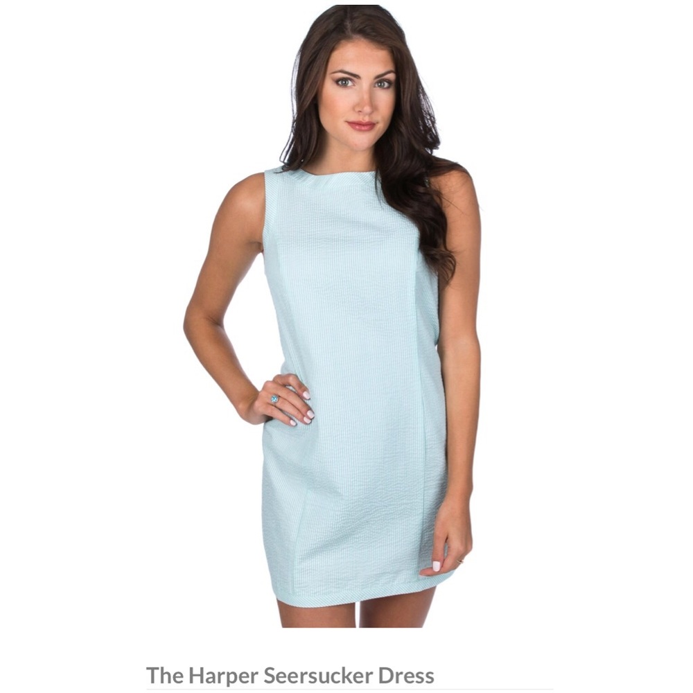 Lauren James Harper Seersucker Dress NWT